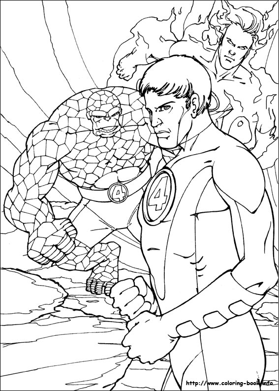 Fantastic Four coloring picture